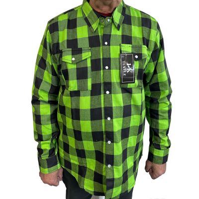 Cotton Shirts Green Blk