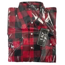 Cotton Shirts Red Blk