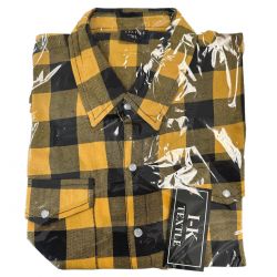 Cotton Shirts Yellow Blk