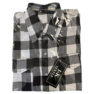 Cotton Shirts White Blk