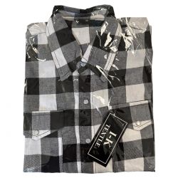 Cotton Shirts White Blk