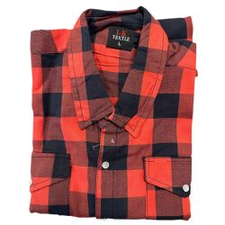 Cotton Shirts Orange Blk