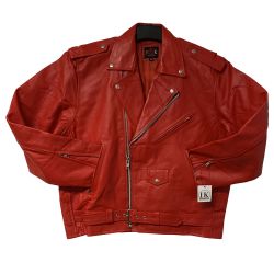 Men Motorbike Jackets Red