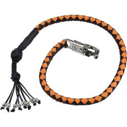 Whip with 8 skuls Yellow White