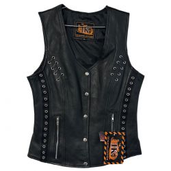 Ladies Leather Vest